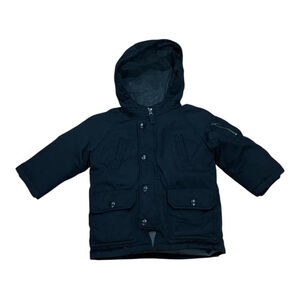 BabyGap Jacket Toddler 18-24 Months Navy Hooded Fleece Lined Winter Coat